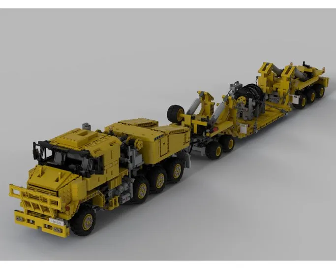 Новый 2021 Технология строительный блок инженерно Швабра Автомобильная Moc 34732 Oshkosh