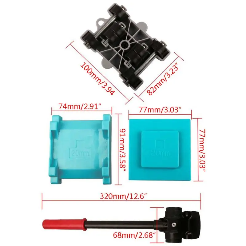 

8pcs Furniture Mover Tool Set Transport Shifter Lifter Wheels Heavy Stuffs Moving Wheeled Roller Bar