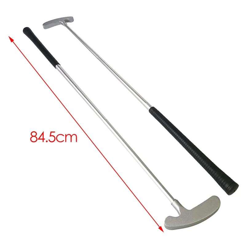 

Collapsible 3-Section Connected Golf Putter, Nonskid Rubber Grip Portable Left and Right Hand Golf Putter Practice Tool