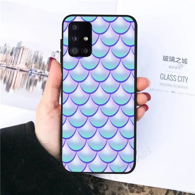 

Fish scale funny Phone Case for samsung galaxy s21 s20 fe s10 a51 a52 a71 a50 a12 a72 a21s a70 note 20 10 ultra plus funda