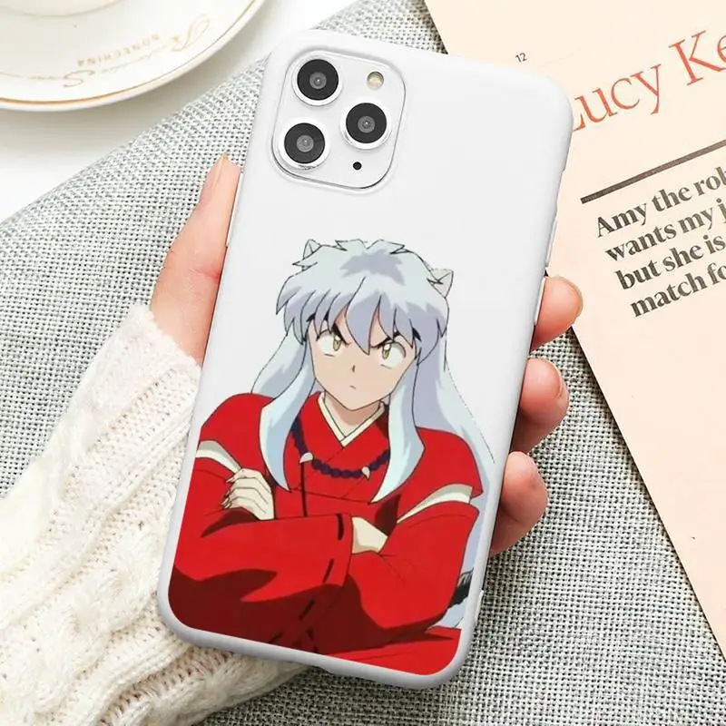 

Anime Inuyasha Sesshoumaru Higurash Phone Case Candy Color for iPhone 6 6S 7 8 11 12 XS X SE 2020 XR mini pro Plus MAX funda
