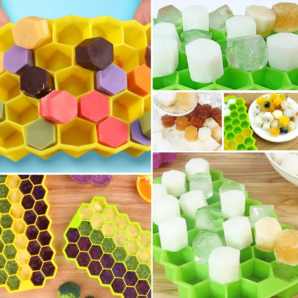 

oneycomb silicone ice tray, honeycomb ice maker tray, ice maker, food grade ice cube mold for whiskey cocktail