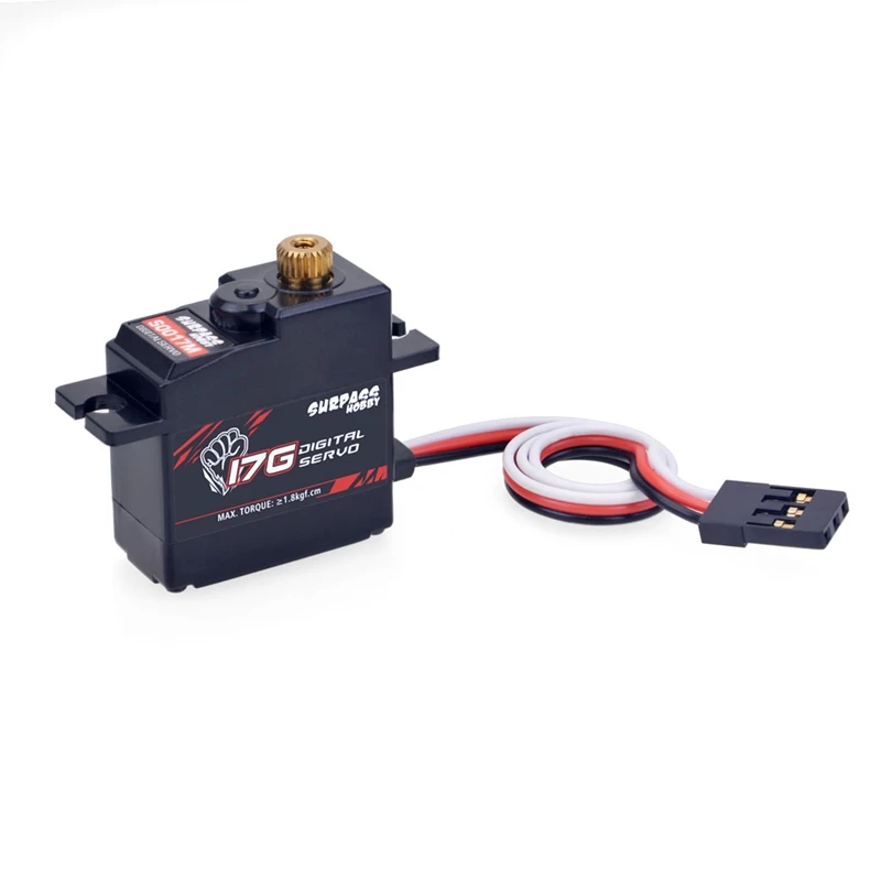 

SURPASS HOBBY S0017M 17G Metal Gear 1.8KG Digital Servo for RC Airplane Robot 1/18 Truck Car Boat Duct Plane