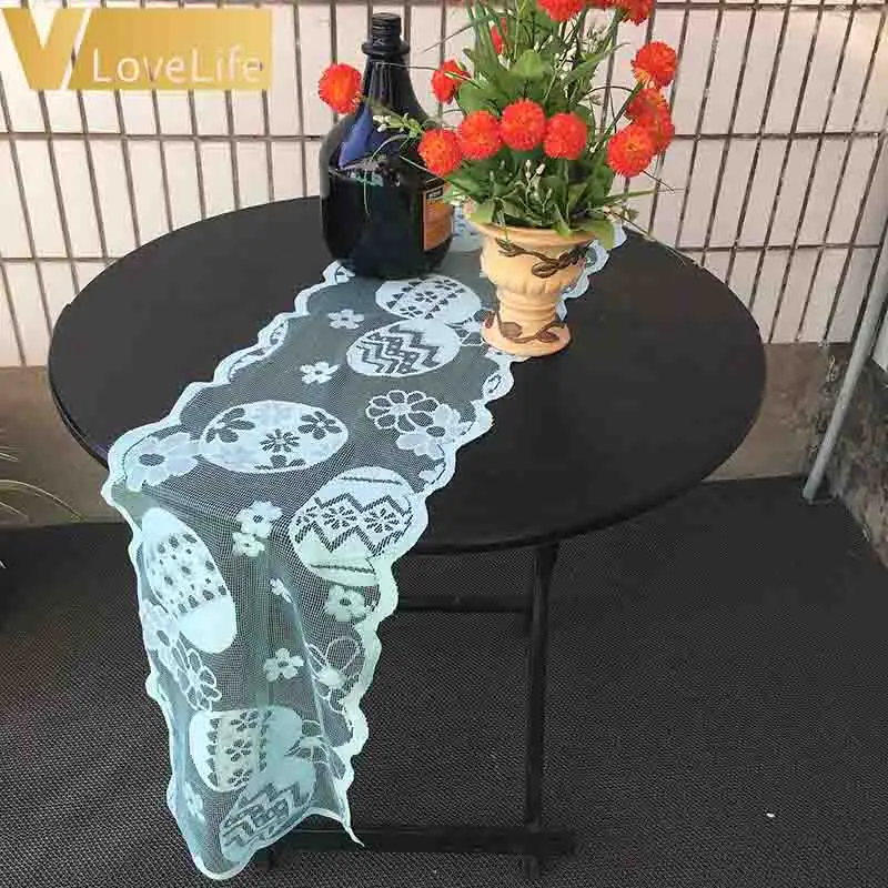 Украшение для пасхальных яиц кружевной стол с флагом пасхальный цветочный