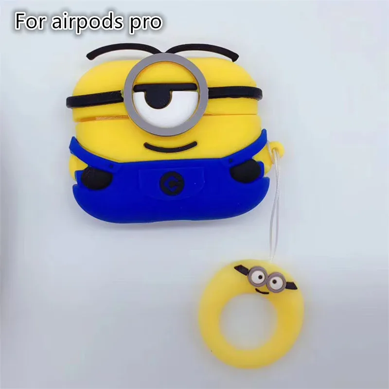 12 Чехол для AirPods, милый мультяшный защитный чехол, беспроводной чехол для наушников Air pods 2, чехол для наушников с кольцом на палец - Цвет: 12