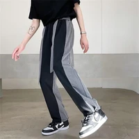 mens sports pants spring and autumn new personality color design youth sunshine vitality college style loose large size pants