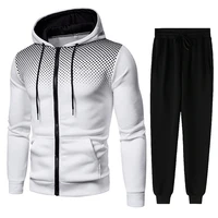 2021 mens sweater tracksuit set hoodie pants two piece suit spring mans gradient hoodies casual sweatpant sets jackets