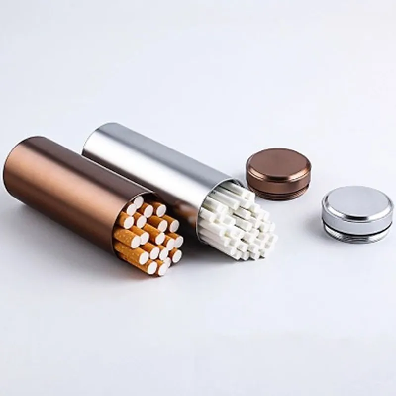 Капсулы влагонепроницаемые 121 мм алюминиевый сплав сигареты корпусов для тонких