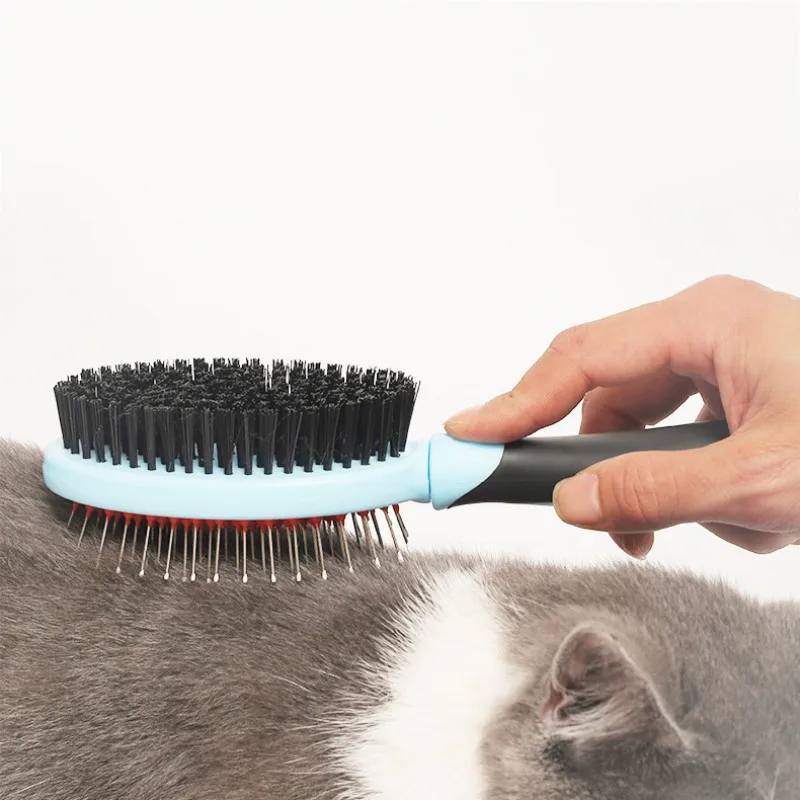 

Double-sided Pet Comb Big Dog Brush Beauty Comb for Cats Dogs Hair Wooden Removal Soft Brush Pet Comb Grooming Product #7