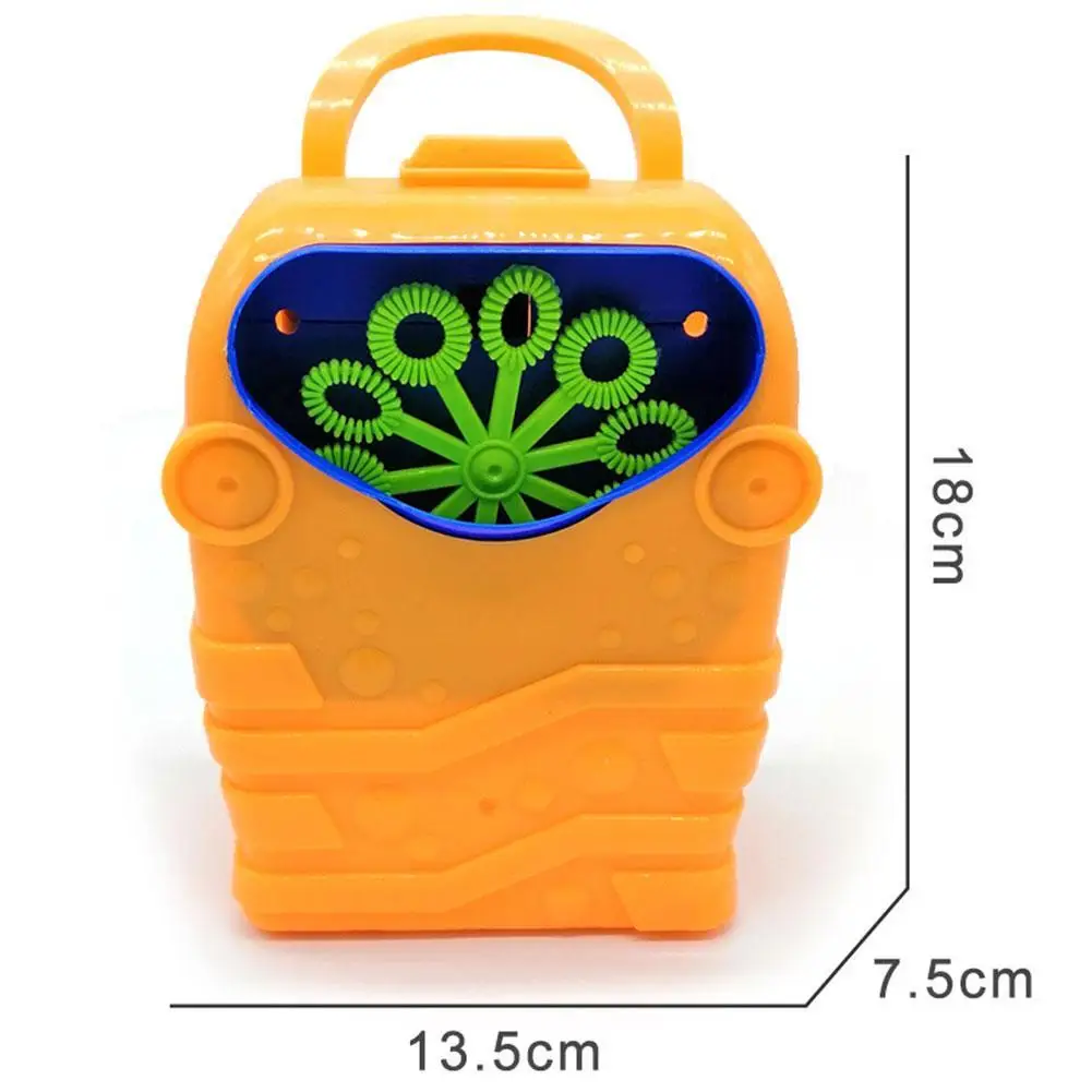 

Children's Electric Bubble Machine Toy Automatic Portable Maker Bubble Soap Toy Bubble Outdoor Colorful Blowing Toy C6Y1