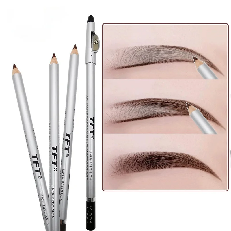 

1 Pcs Waterproof Long-lasting Excellence Eyebrow Eyeliner Pencil Eye Makeup Beauty Tools Brown/Black with Sharpener Lid New