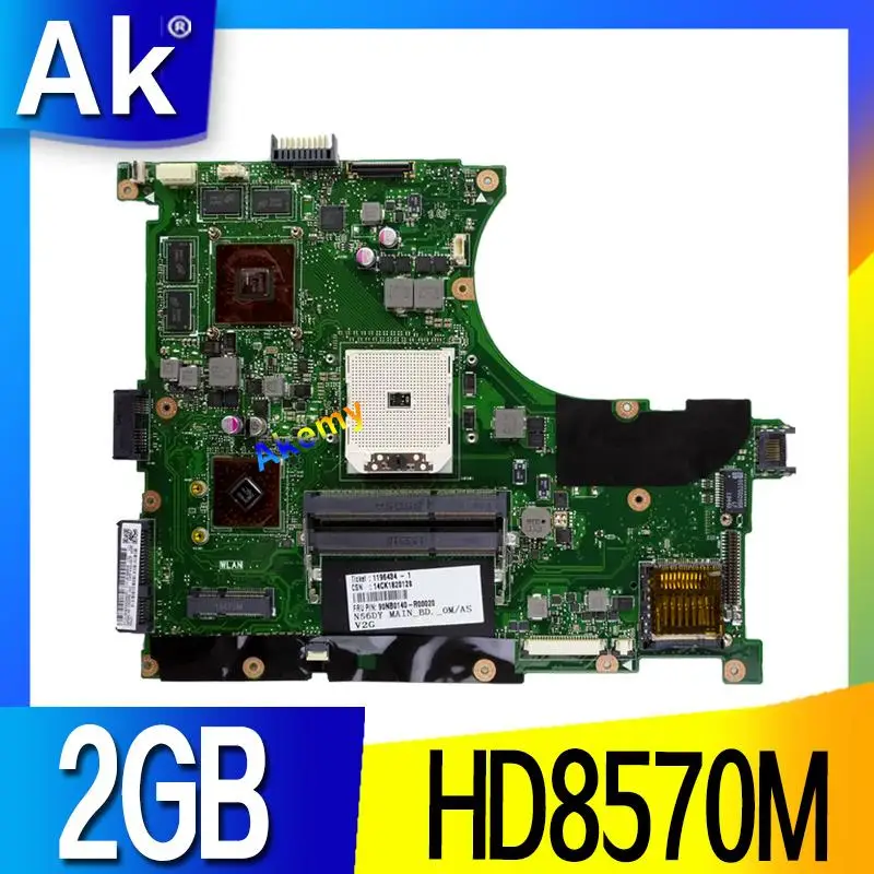 

N56DY Laptop motherboard For ASUS N56D N56DP N56DY R501DY N56DYA mainboard HD 8570M HD8570M 2GB Graphic 60-NQOMB1002-C03