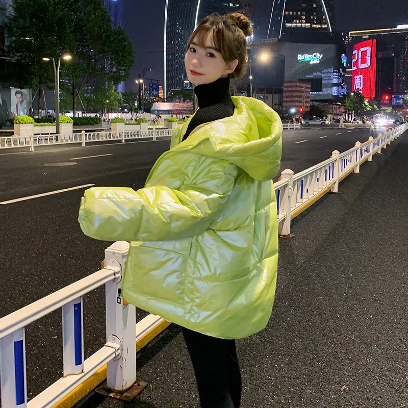 Куртка женская зимняя хлопковая с капюшоном большими карманами | Женская одежда