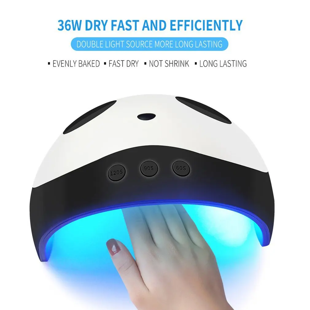 

Panda 36w Uv Nail Dryer Uv Lamp Light For Any Uv Gel Polish Timed Nail Lamp Nail Art Phototherapy Lamp
