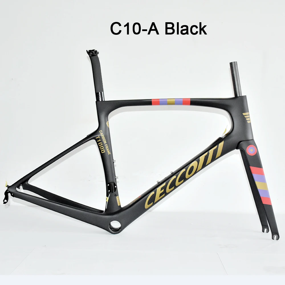 Рамка для дорожного велосипеда CECCOTTI BSA68mm карбоновая рама T1000 из углеродного