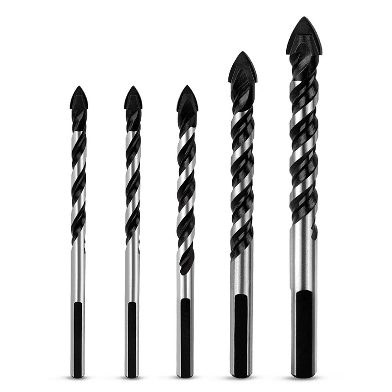 5 шт мульти Материал сверло Набор для плитки бетона кирпича Стекло Пластик и