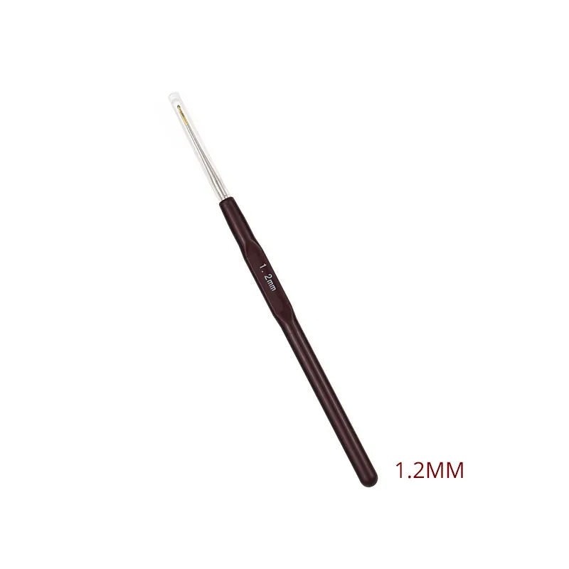 1.2mm 1 шт. 18 размеров 0,5-2,2 мм крючки для вязания крючком алюминиевые маленькие кружева вплетать в пряжу спицы крючок для инструменты для изготовления кукол крючки для вязания - Цвет: 1.2mm