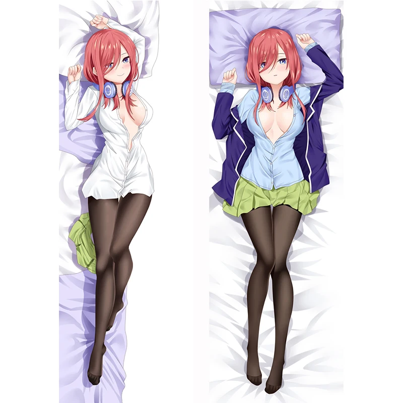 The Five Wedded Brides Anime Gotoubun no Hanayome Long Pillowslip Ichika &amp Nino Nakano Body Pillow Case Itsuki Dakimakura Cover | Дом и сад