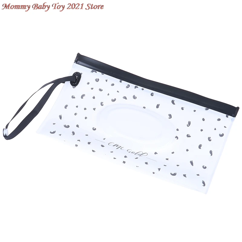 

Easy Snap-strap Bag Baby Kids Wipe Clutch Carrying Bag Wet Wipes Dispenser Pouch Outdoor Travel Wet Paper Towel Container