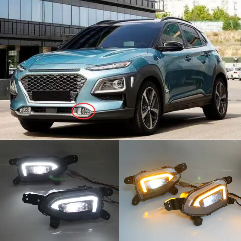 

Дневные ходовые огни, светодиодсветодиодный, 12 В, для Hyundai Kona 2019, 2020, 2 шт.