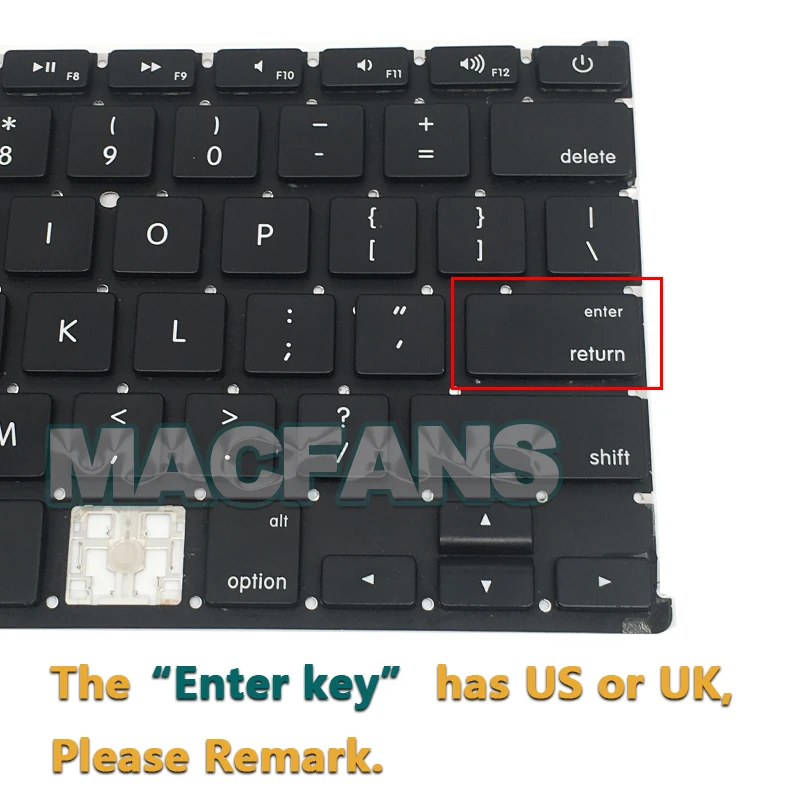 Сменная Крышка для клавиш A1466 крышка Macbook Air A1369 A1398 A1502 одна черная с зажимом