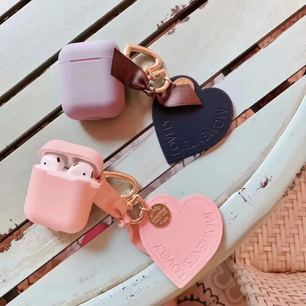 Чехол для наушников с Bluetooth для Airpods чехол s 1 2 Love украшение Мягкий силиконовый чехол для наушников для Apple Air Pods сумка для гарнитуры