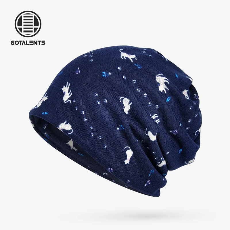 

Winter Warm Hat Adult Casual Ladies Hooded Hat Cartoon Print Bib Dual-use Fashion Street Men's Hip-hop Hat