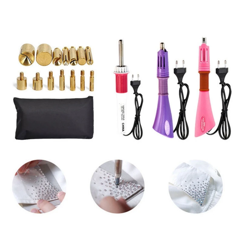 Горячий ремонт Стразы аппликатор набор точка дрель сумка для хранения ручек