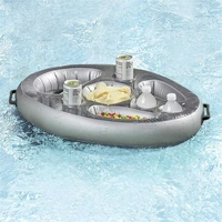 summer party bucket cup holder inflatable pool float beer drinking cooler table bar tray beach swimming drink holder