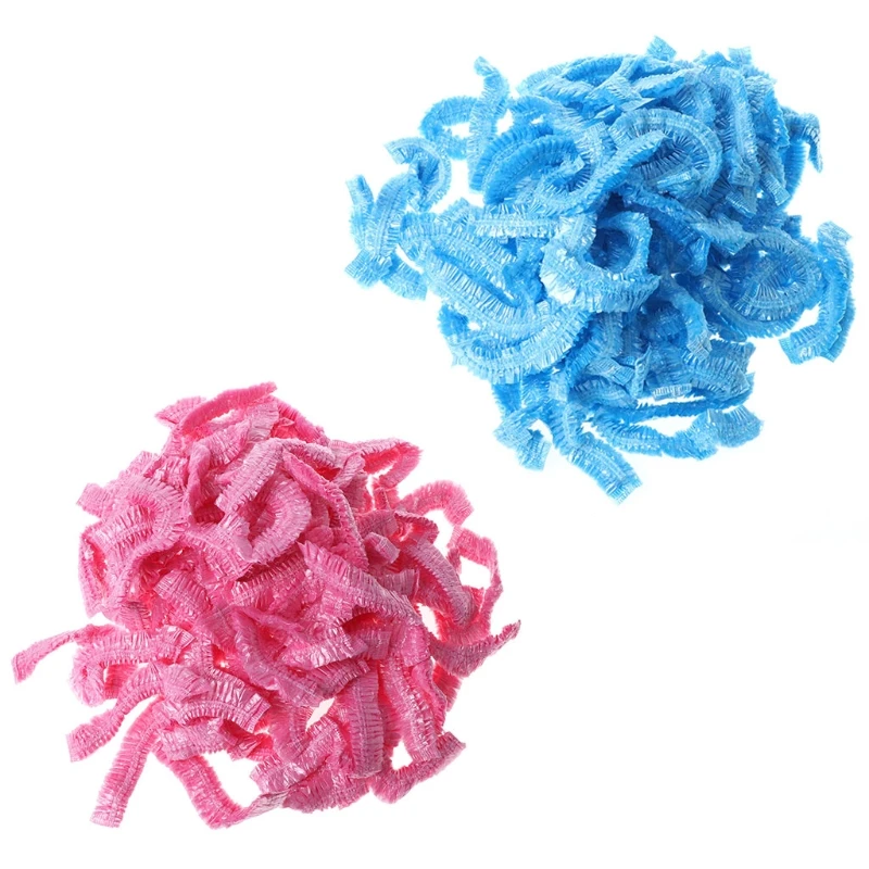 Шапочка для душа одноразовая эластичная водонепроницаемая 100 шт. | Дом и сад