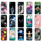 Чехол для Honor 8 S, чехол для Honor 8 S Prime, мягкий силиконовый чехол для Huawei Honor 8 S 2020, искусственный Honor8S 8 S 5,71 дюйма, черный чехол из ТПУ с котом