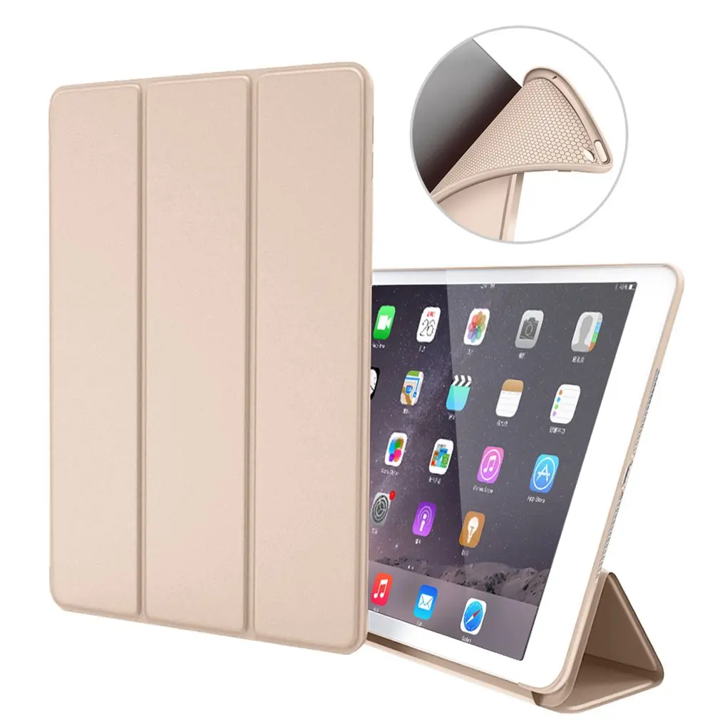 Ударопрочный Мягкий силиконовый чехол из искусственной кожи однотонный