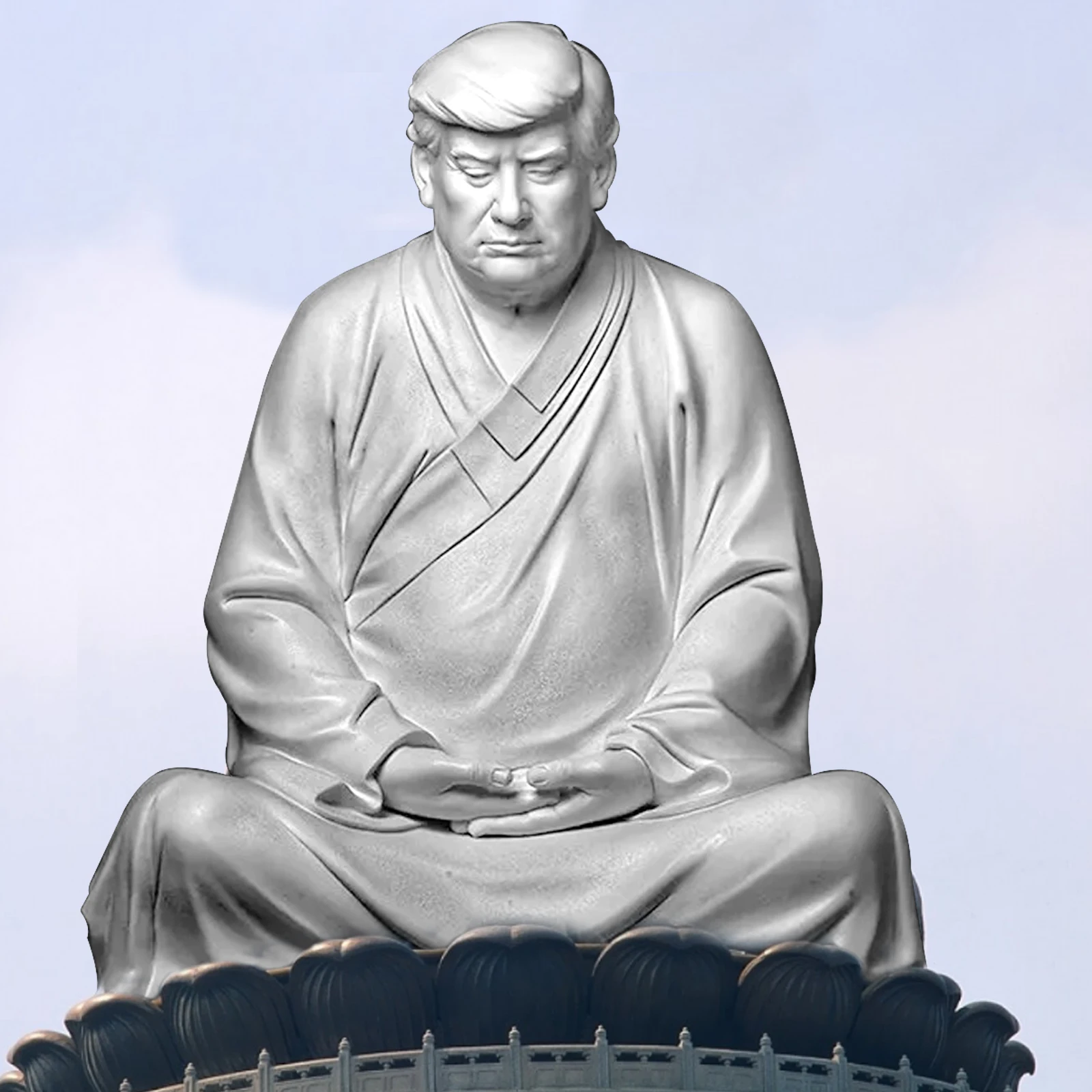 

2021 креативное украшение из смолы с Дональдом Трампом, сидячая скульптура Трампа, декоративные украшения для домашнего шкафа