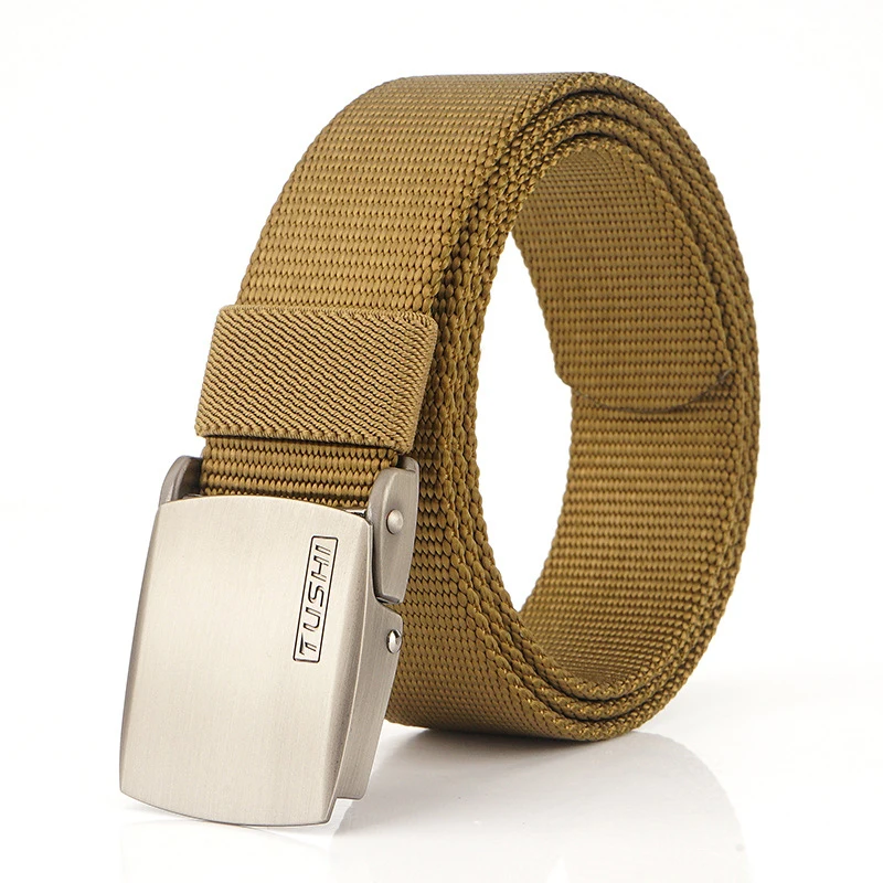 Ремень из нейлонового сплава с автоматической пряжкой для мужчин и женщин 3 5 см |