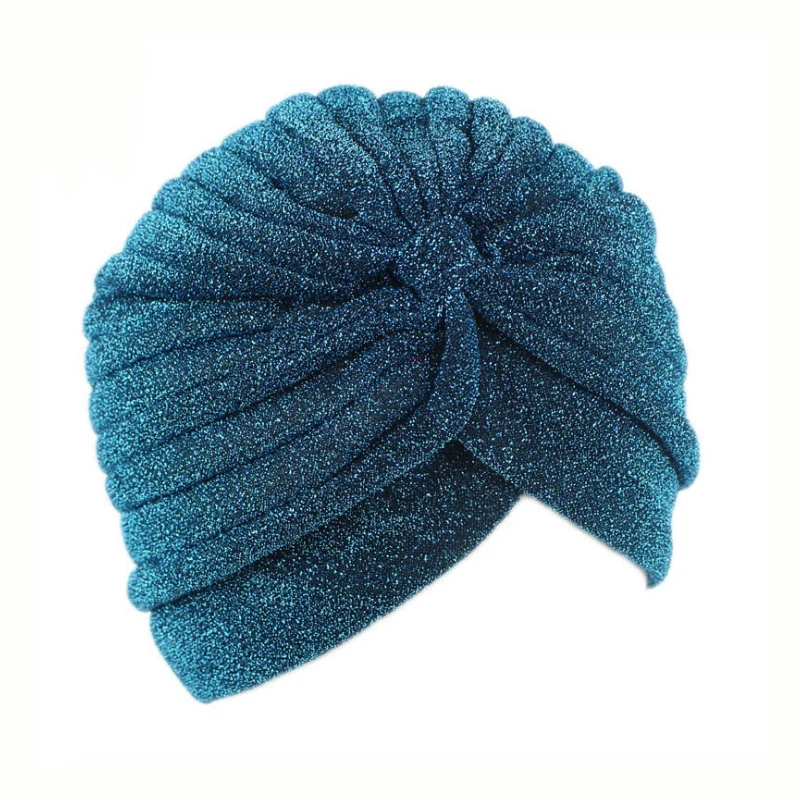 Женская шапка богемная чалма эластичная хиджаб хлопковая мусульманская с