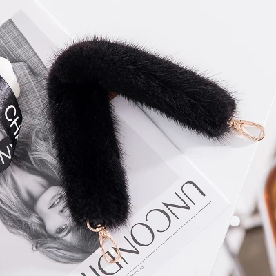 Сменный ремешок для сумок из натурального меха норки 35 см | Ремни