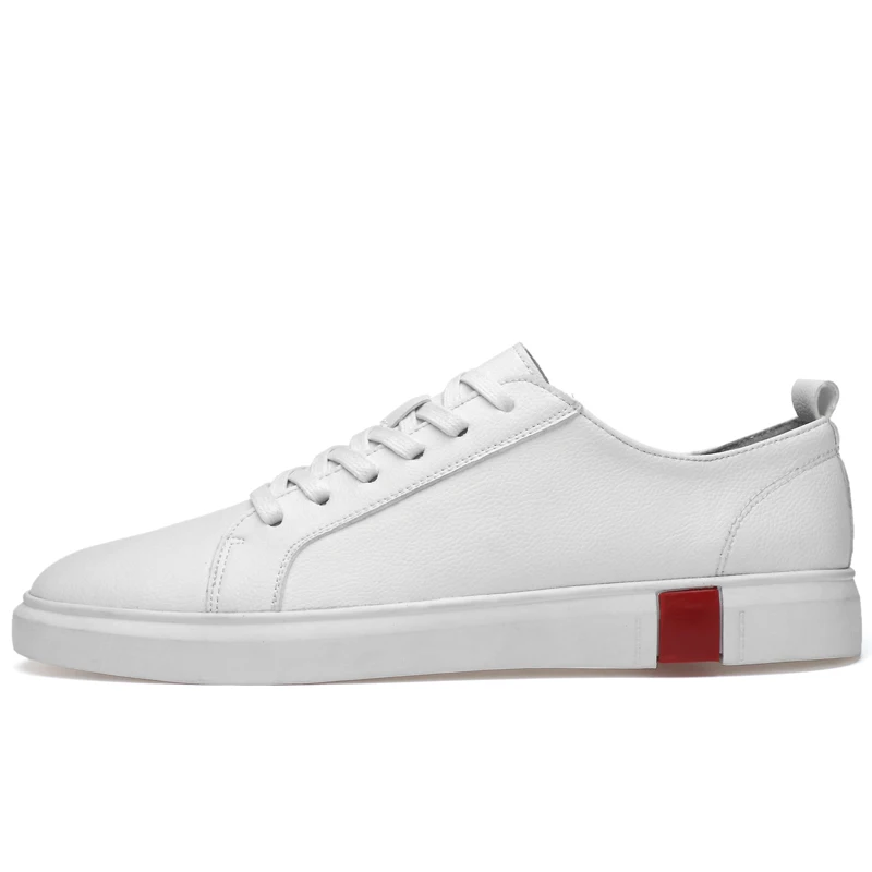 Men Shoes Genuine leather Comfortable Casual White Chaussures Flats Slip On Lazy Zapatos Hombre 2020 New | Обувь