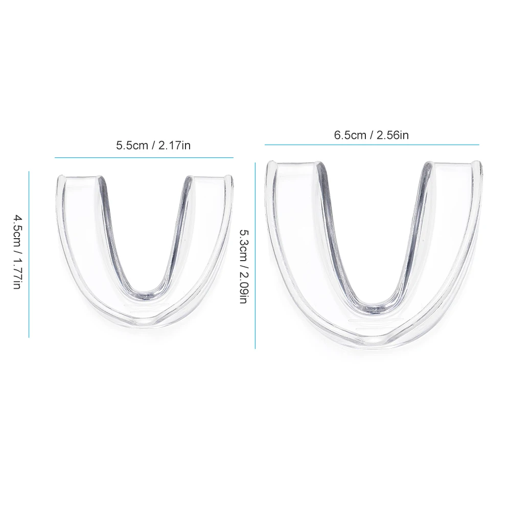 

Mouth Guard for Teeth Grinding with Storage Case 2 Sizes 4 PCS Mouthguard Moldable Night Guards for Anti Teeth Grinding