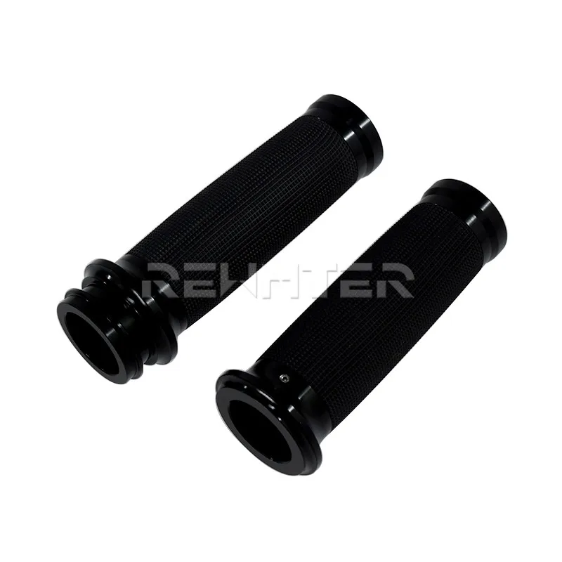Мотоцикл 1''25mm электронные ручные ручки черные ручки бар ручки для Harley Touring Ultra Limited Street Glide Softail FLS Dyna