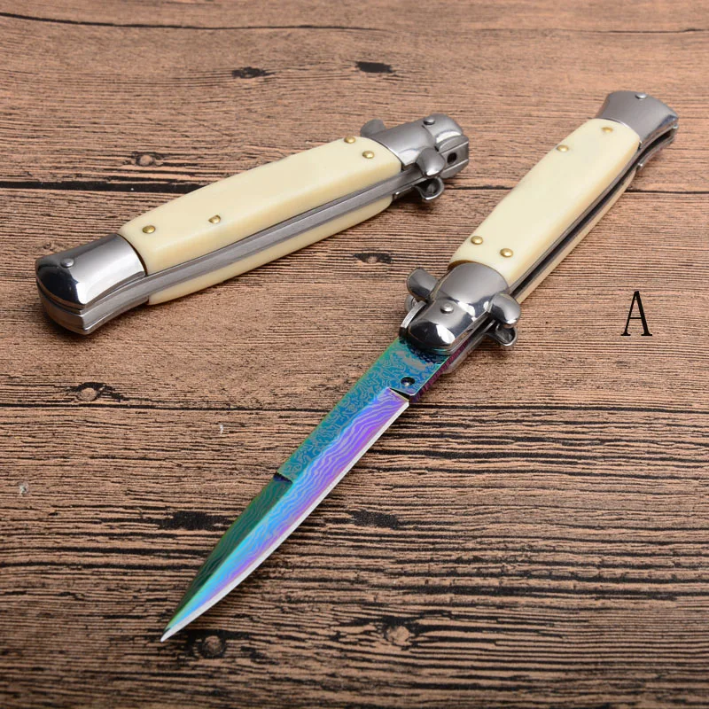Складной нож тактический карманный клинок из стали 440с с зеркальным лезвием и