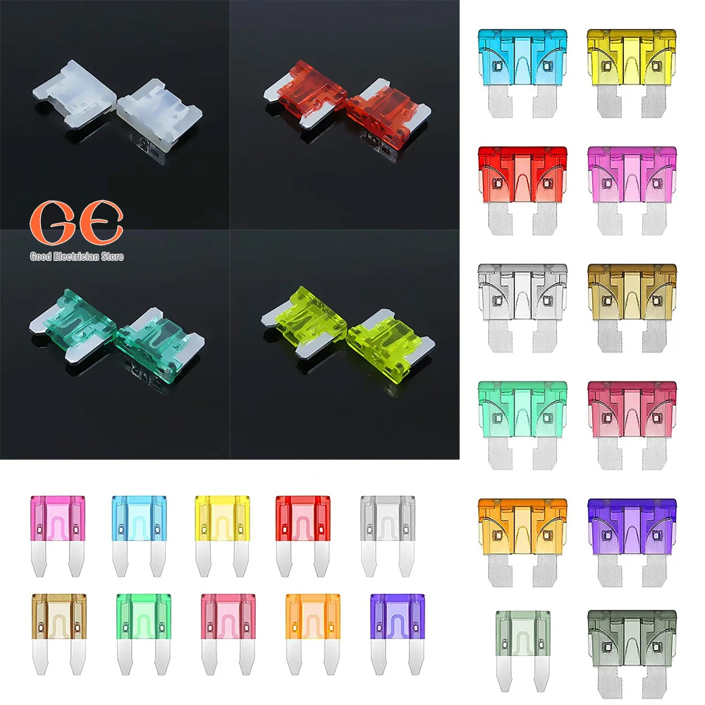 Автомобильный предохранитель плавкий маленький и средний цинковый набор