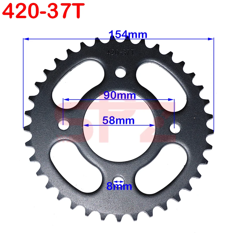 110cc 125cc 140cc dirt pit велосипедный картинг подходит для 420/428 цепи 37T/41T/48T мотоциклетные