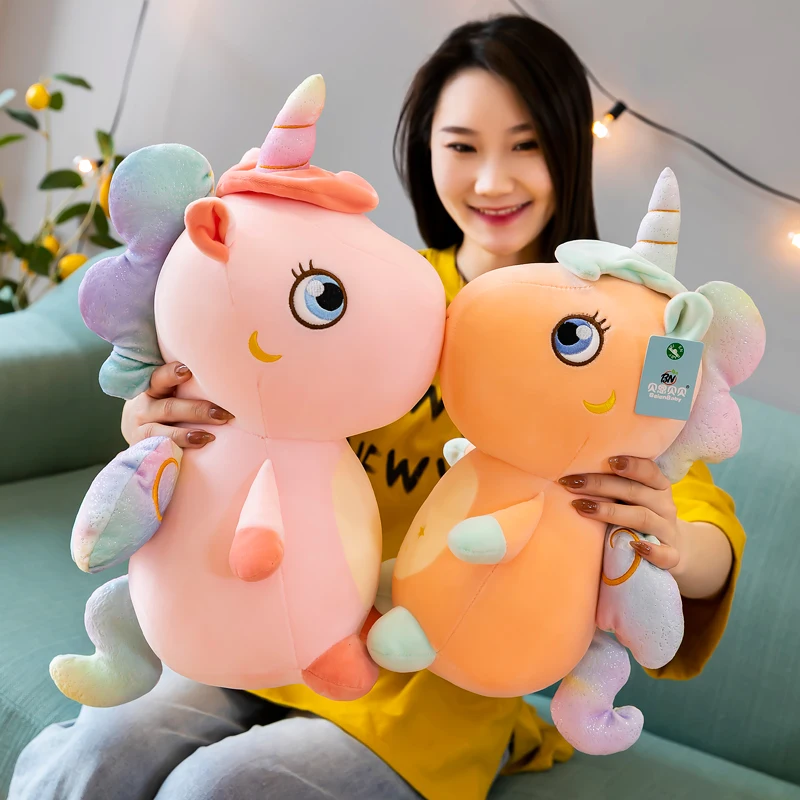 

New Arrive 25/30/40/50/60cm Kawaii Unicorn With Wings Plush Toys Stuffed Soft Animal Dolls For Baby Birthday Gifts