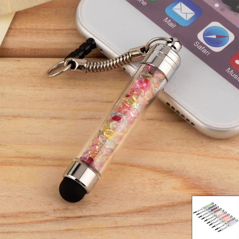 Стилус с алмазным кристаллом стилус для сенсорного экрана 3 5 мм Пылезащитная