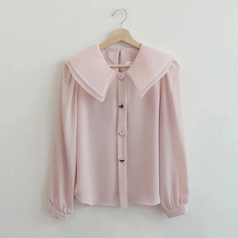 Женская рубашка белая женские блузки топы весна 2021 модная Корейская розовая