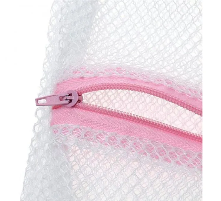 

New Zippered Mesh Laundry Wash Bags Foldable 3 Sizes Lingerie Bra Socks Underwear Washing Machine Clothes Protection Net