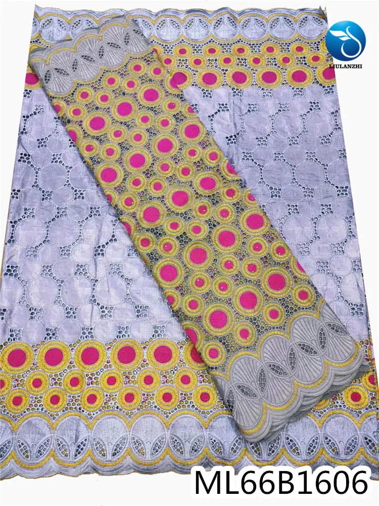 

LIULANZHI 2.5 y lace fabric voile +2.5 y Bazin brode nigerian cotton lace fabric 2020 bazin fabric ML66B16