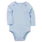 Комбинезон для новорожденных, хлопковый, с длинными рукавами, 0-24 м