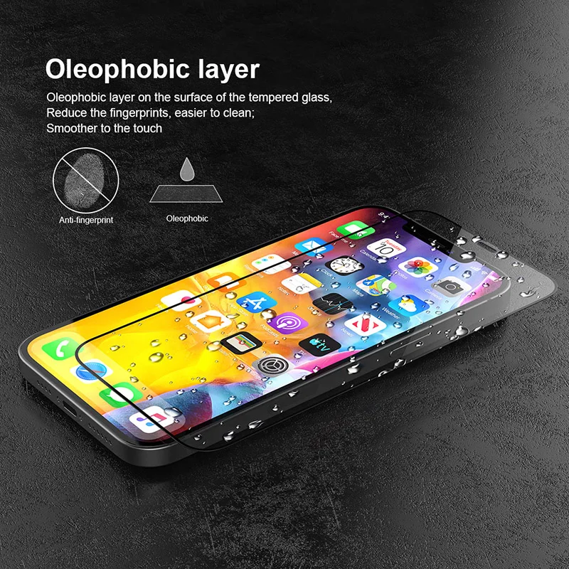 

Full Cover Protective Glass For iPhone 12 Mini/Pro/Pro Max Tempered Screen Protector On iPhone 12 Pro Max 6.7'2020 Curved Glass