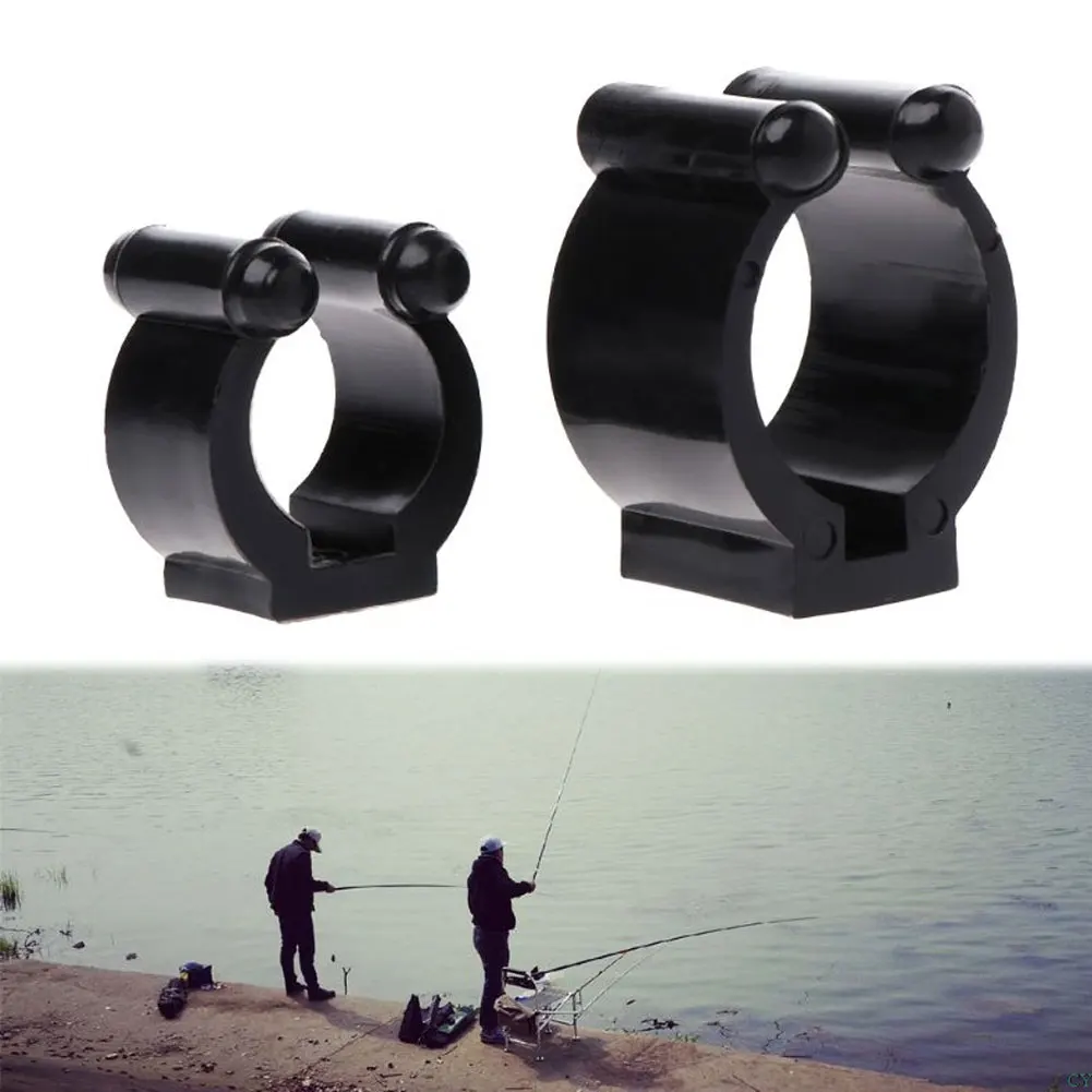 20Pc Fishing Rod Holder Stand Pole Storage Rack Tip Clamps Holder Clips Plastic Club Clip Pool Cues Exhibition Clip Fishing Tool